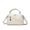 Bolsa Mãe Feminina Cor Sólida Simples Grande Capacidade 2025 Nova Bolsa Grande Multicamadas Bolsa de Mão Francesa Bolsa de Ombro Transversal