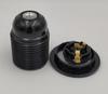 Lâmpadas suporte de lâmpada espiral soquete de lâmpada luminária de mesa luminária de chão acessórios E27E14 autotravante preto Bakelite rosca iluminação