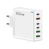 Cargador Rápido PD Multipuerto de 160W 3USB 3TYPE-C Regulaciones Europeas y Americanas Británicas Aplicable a Enchufe Apple Huawei Xiaomi