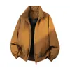 2026 Invierno Nuevo Chaqueta de Algodón para Hombre con Cuello Alto Maillard Talla Grande Ropa Exterior Chaqueta Cálida Holgada para Hombre Ropa de Algodón Hombre