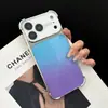 Funda de teléfono de aurora degradada electrochapada en cuatro esquinas adecuada para Apple 17PROMAX, cobertura completa 14, sensación de alta gama 16, estilo de lujo ligero 15