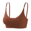Sujetador Inalámbrico para Mujer, Sujetador Deportivo Talla Grande, Hermosa Espalda Push-Up Estilo Camisola Sujetador de Yoga Sin Costuras para Mujer