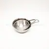 Cuenco de Acero Inoxidable para Vino de Arroz, Cuenco Coreano de Vino de Arroz con Asa, Cuenco Pequeño para Condimentos, Platillo para Salsa, Cuenco para Salsa, Color Titanio Cepillado