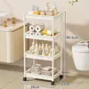 Estante de Almacenamiento para Huecos de Baño, Estante de Almacenamiento Multicapa, Estante de Almacenamiento Lateral para Tocador de Baño de Pie, Estante Organizador para el Hogar