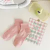 Calcetines Tobilleros para Mujer de Primavera y Verano, Color Sólido, Estilo Japonés, Algodón, Absorbentes del Sudor, Calcetines Deportivos Frescos para Mujer