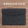 Bolsa de Documentos de Cuero A4A5 Maletín de Negocios Engrosado Bolsa de Almacenamiento para Contratos y Facturas Gran Capacidad Logo Imprimible Venta al por Mayor