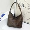 2026 Nova Bolsa Feminina Europeia e Americana Retrô Grande Capacidade Bolsa de Ombro Tendência Bolsa Tote Versátil Moderna Bolsa de Ombro Transversal