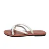 Sandalias de Playa Retro para Vacaciones para Mujer, Chanclas Planas para Uso al Aire Libre, Pantuflas Tejidas de Talla Grande en Stock