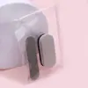 Kit de 3 Piezas de Herramientas Portátiles para Uñas Mini Ovalado Cuadrado Pequeño Lima de Madera de 6 cm Varilla de Cristal Set de 9.5 cm