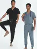 Fabricante de Origem Transfronteiriça Secagem Rápida Roupas de Lavar à Mão Elásticas Roupas Cirúrgicas para Homens e Mulheres Manga Longa e Curta Roupas de Cirurgia para Doutor
