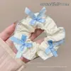 Scrunchie estilo retrô elegante coreano, acessório de cabelo de temperamento gentil de alta qualidade, elástico de cabelo casual para o dia a dia