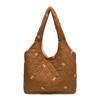 Venta al por mayor Popular Nicho Artístico Pequeño Fresco Bolso Tote de Axila para Mujer Clase Viajero Todo Combinable Gran Capacidad Bolso de Hombro