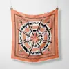 Bufanda Decorativa Cuadrada Pequeña de Seda Twill Estilo Coreano Nueva Redonda para Carruaje Moda Femenina Bufanda Bufanda Estudiante Bufanda Pequeña Bufanda