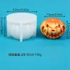 Molde de calabaza fantasma de Halloween más vendido, molde de linterna de calabaza de resina con vela de calabaza perfumada, 3 piezas