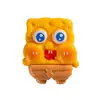 Accesorios Creativos de Resina Brillante Bob Esponja Decoración DIY Colgante para Llavero Venta al por Mayor