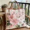 Nueva tienda independiente TEMU, Novedad en Amazon: bolsa de mano acolchada con estampado digital, bolsa casual de algodón tipo chaqueta