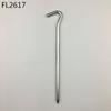 Clavo de tierra para tienda de campaña de alta calidad, signo de interrogación, clavo de tierra redondo, aleación de aluminio, suelo para tienda de campaña, tapete para acampar, accesorios para toldo de 18 cm