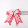 Nuevo Tejido de Cuadros Lazo Accesorios de Joyería Accesorios para Ropa Lazo Navideño Ins Accesorios para el Cabello Accesorios de Pinza