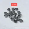 Cuentas espaciadoras de plata 999 vintage de Shanxi, anillos corredizos, accesorios de terrón de azúcar, adornos culturales y artísticos para DIY