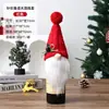 Capa de Garrafa de Vinho de Natal Vestido Saia Capa de Garrafa de Vinho Veludo Dourado Criativo Capa Vermelha de Vinho de Natal Decoração de Mesa de Jantar em Casa