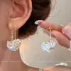 Brincos de Franja Flor de Fada Super para Mulheres 2025 Novo Estilo Luxo Acessível Brincos de Ponta Brincos de Design de Nicho Retrô Francês