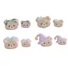 Urso de resina de desenho animado fofo Patches de acrílico Materiais para acessórios DIY feitos à mão Decorações para sapatos Cola creme Acessórios de cabelo para crianças