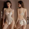 Mono de una pieza sin despegue pijamas sexys lencería sexy conjunto de seducción pasión cama vergüenza 2024 bata nueva qqny