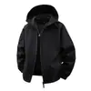 Chaqueta con Capucha de Estilo Americano de Moda para Hombre, Nueva Chaqueta Casual de Calle Resistente al Viento para Montañismo de Otoño, Top Elegante