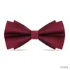 Collar rojo ceremonia de boda novio traje de boda moño compromiso padrino corbata corbata traje color sólido