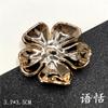 Yu Tian imitação ABS Flor de Pérola Concha Folha Flor Pétala Cinco DIY Grupo Ventilador Acessórios de Cabelo