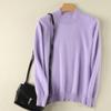 Outono e inverno semi-alta gola mink suéter mulheres pullover solto grande tamanho malha base camisola de caxemira suéter uma geração de cabelo