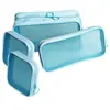 Bolsa de Almacenamiento de Cosméticos Portátil para Viaje, Bolsa de Aseo Transparente de Gran Capacidad, Bolsa de Cosméticos Pequeña, Bolsa de Cosméticos de Malla de Nailon