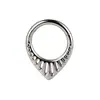 Pendientes de Hebilla con Chapado Eléctrico Transfronterizo de Aleación de Titanio Anillo de Nariz Simple Joyería para Piercings Corporales de Aleación de Titanio Venta al por Mayor