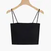 Nova Camisola Sexy da Moda para Celebridades da Internet para Mulheres com Alças Finas, Bojos Integrados, Faz Seios Grandes Parecerem Menores, Adequada para Usar em Camadas ou Sozinha