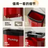 Cubo de Basura Estrecho para Hogar al por Mayor, Diseño de Lujo Ligero, Sin Tapa con Anillo de Presión, Gran Capacidad, Contenedor con Patas Altas para Baño, Sala de Estar, Cocina
