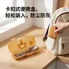 Vajilla portátil para niños, palillos, cuchara y tenedor de titanio puro ligeros, con ayudas de silicona para practicar el agarre, caja antibacteriana y a prueba de polvo, adecuada para uso en guarderías