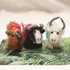 Colgante de Muñeco de Yak Lindo 3D de Fieltro de Lana Estilo Ins Regalo Adorno Pequeño Colgante Decoración de Escritorio
