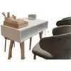 Mesa de Manicura de Madera Maciza Japonesa Mesa y Silla de Manicura Económicas Juego Individual Doble Estación de Manicura Moderna Simple