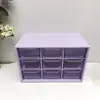 Caja de almacenamiento de escritorio minimalista para sala de estar, seis compartimentos, multi-compartimentos, tipo cajón, caja de escritorio para documentos, caja de almacenamiento a prueba de polvo multicolor