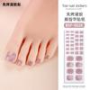 Zhengxiang Pegatinas para Uñas de Gel sin Curado Personalizadas Polvo de Cebolla Bronceado Estampado de Leopardo Pegatinas Europeas y Americanas para Uñas de los Pies Pegatinas para Uñas de los Pies sin Luz