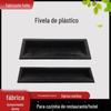 Fornecimento de fivela de plástico alça escondida porta do armário da cozinha do hotel enterrado punho de plástico preto atacado