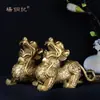 Yang Tong Ji Artesanato para Presentes Escritório Decorações para Casa Fabricante Atacado Pixiu de Cobre Pixiu do Dinheiro
