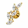 Brincos de Titânio F136 Joias Moda Feminina Forma Irregular Olho de Cavalo Piercing Corporal Cartilagem da Orelha Studs Lábio Em Estoque Atacado