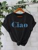 Camiseta de algodón puro de verano europeo y americano, manga corta, cuello redondo, comercio exterior transfronterizo, camiseta estampada con patrón americano, fábrica de comercio exterior femenina