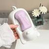 Jabonerita de Jabón de Gato de Dibujos Animados para Baño del Hogar, Soporte para Jabón, Jabonerita de Gatito Sonriente, Súper Conveniente para Drenar el Agua