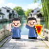 Juguete Creativo de Moda: Academia de Tres Sabores de Lu Xun Caja Sorpresa Estudio Inspirador Figura de Lu Xun Adorno de Escritorio Regalo para el Día del Maestro