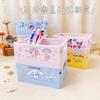 Caja de Almacenamiento Plegable de Escritorio Estilo Japonés Contenedor de Bolígrafos Mini para Niña Estudiante Corazón de Niña Organizador Mini Cesta de Almacenamiento de Papelería de Dibujos Animados