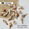 Concha Forma de Caracola Estilo Oceánico Colección Pendientes Pendientes Llavero Bolso Colgante Cerámica Acrílico Cuentas DIY
