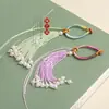 Pingente de Bolsa Chaveiro Borla DIY Destacável Estilo Antigo Multicolor Translúcido Brocado Song Contas Pulseira de Borla