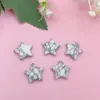 Amazon Piedra Natural Cristal 20mm Estrella de Cinco Puntas No Porosa Colgante Estrella Luna Joyería Pequeños Adornos de Estrella Accesorios